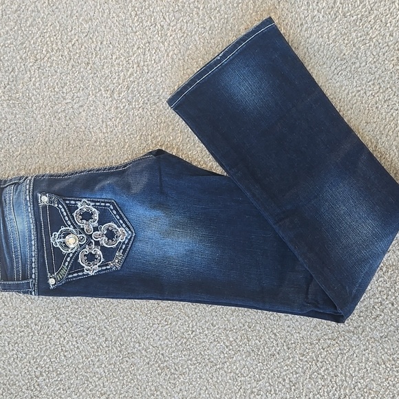 NWT Grace In LA Blue Bootcut Jeans Size 27 - Picture 1 of 12